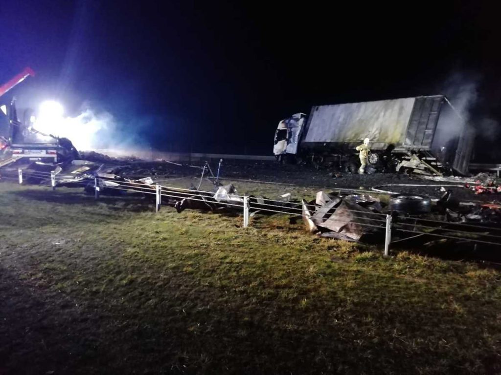 беларус сгорел в фуре в Польше