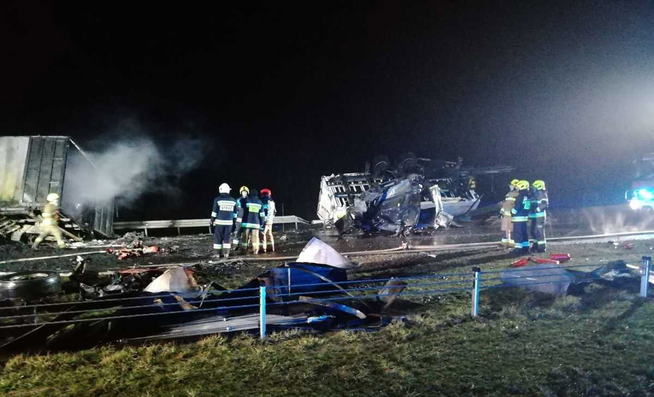 беларус сгорел в фуре в Польше