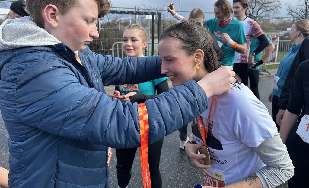 прабегла ў падтрымку беларускіх журналістаў