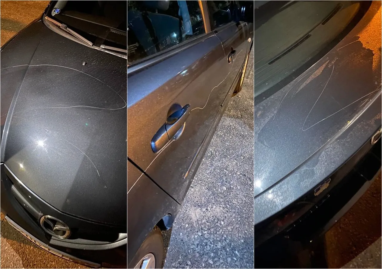 исцарапали машину