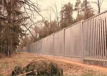 забор на границе Беларуси