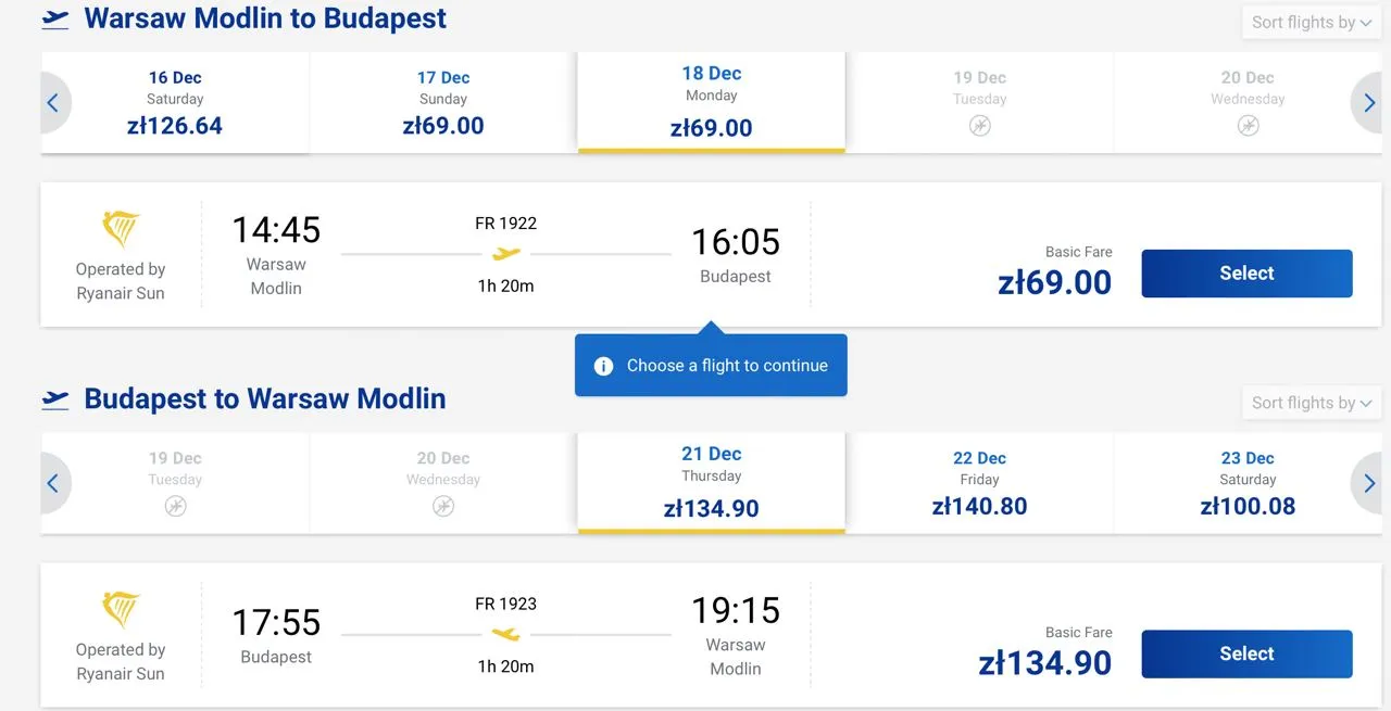 билеты в Будапешт