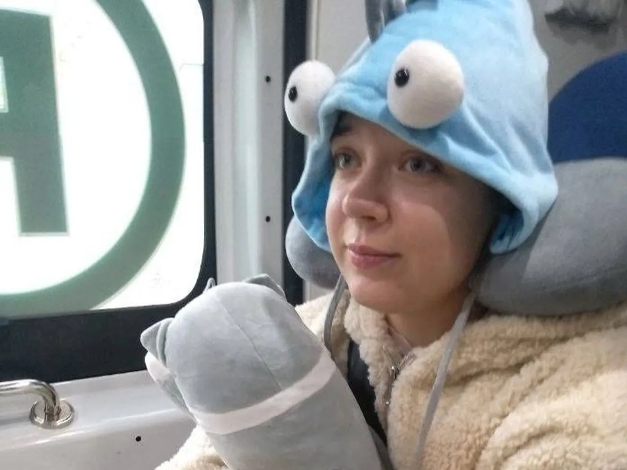 в электричке