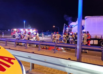 Беларусский автобус попал в ДТП под Варшавой