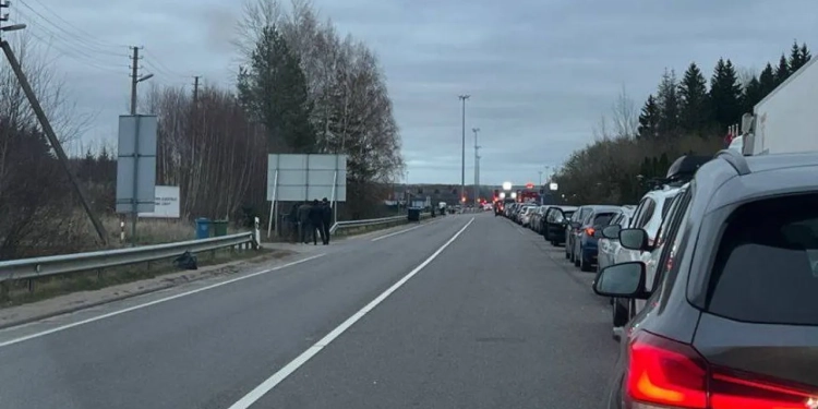 Очереди на беларусско-польской границе