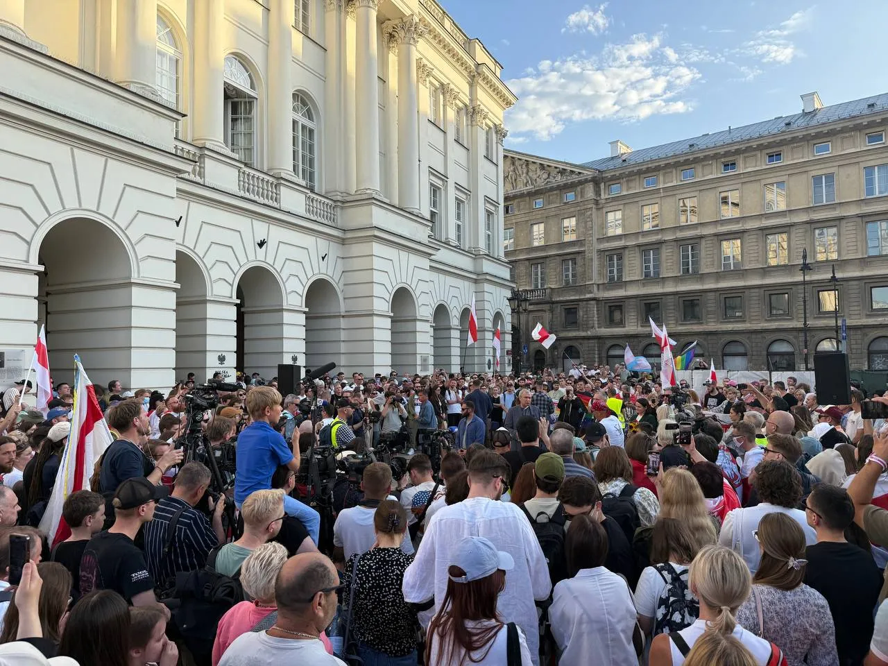 Встреча со Светланой и Сергеем Тихановскими в Варшаве