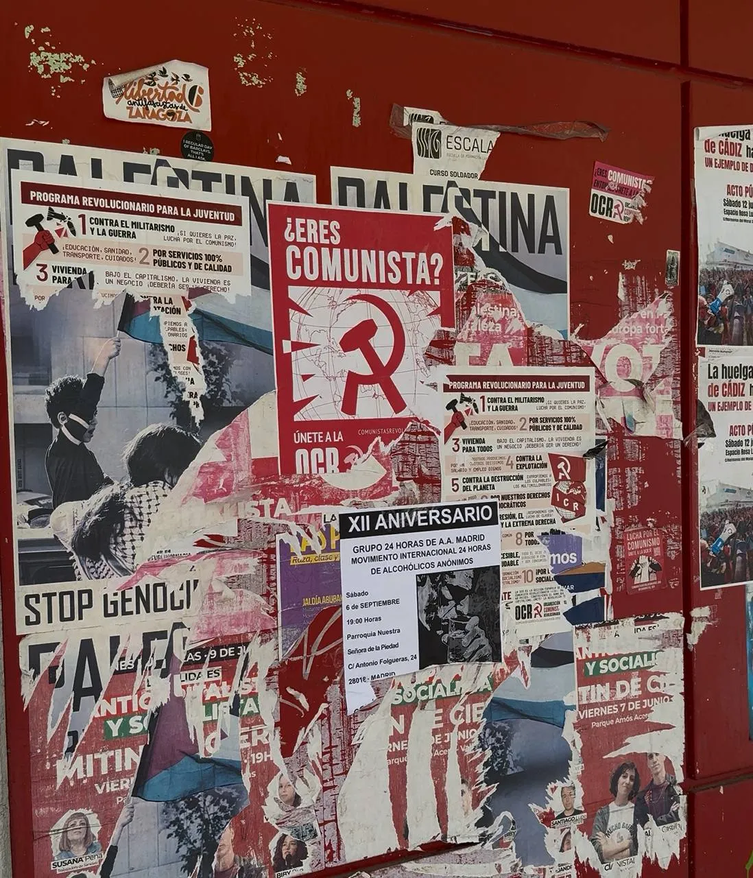 Листовки испанских коммунистов