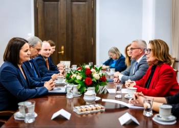 Святлана Ціханоўская і Малгажата Кідава -Блоньская