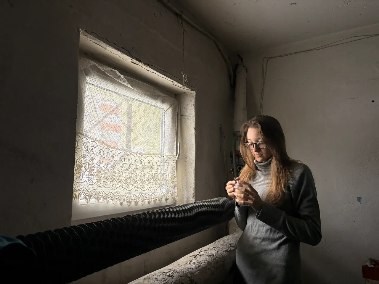 прыбірае снег